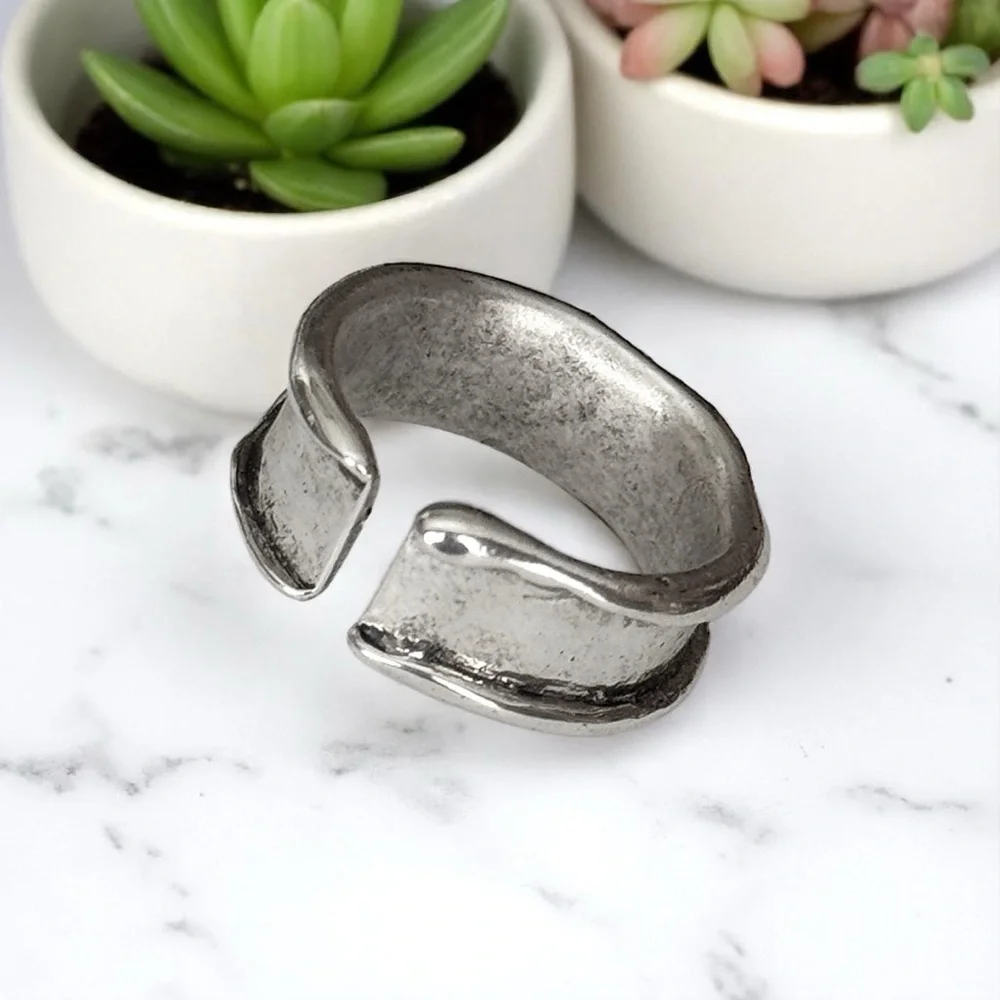 5 For $25💫Trendy Whimsigoth Silver Ring